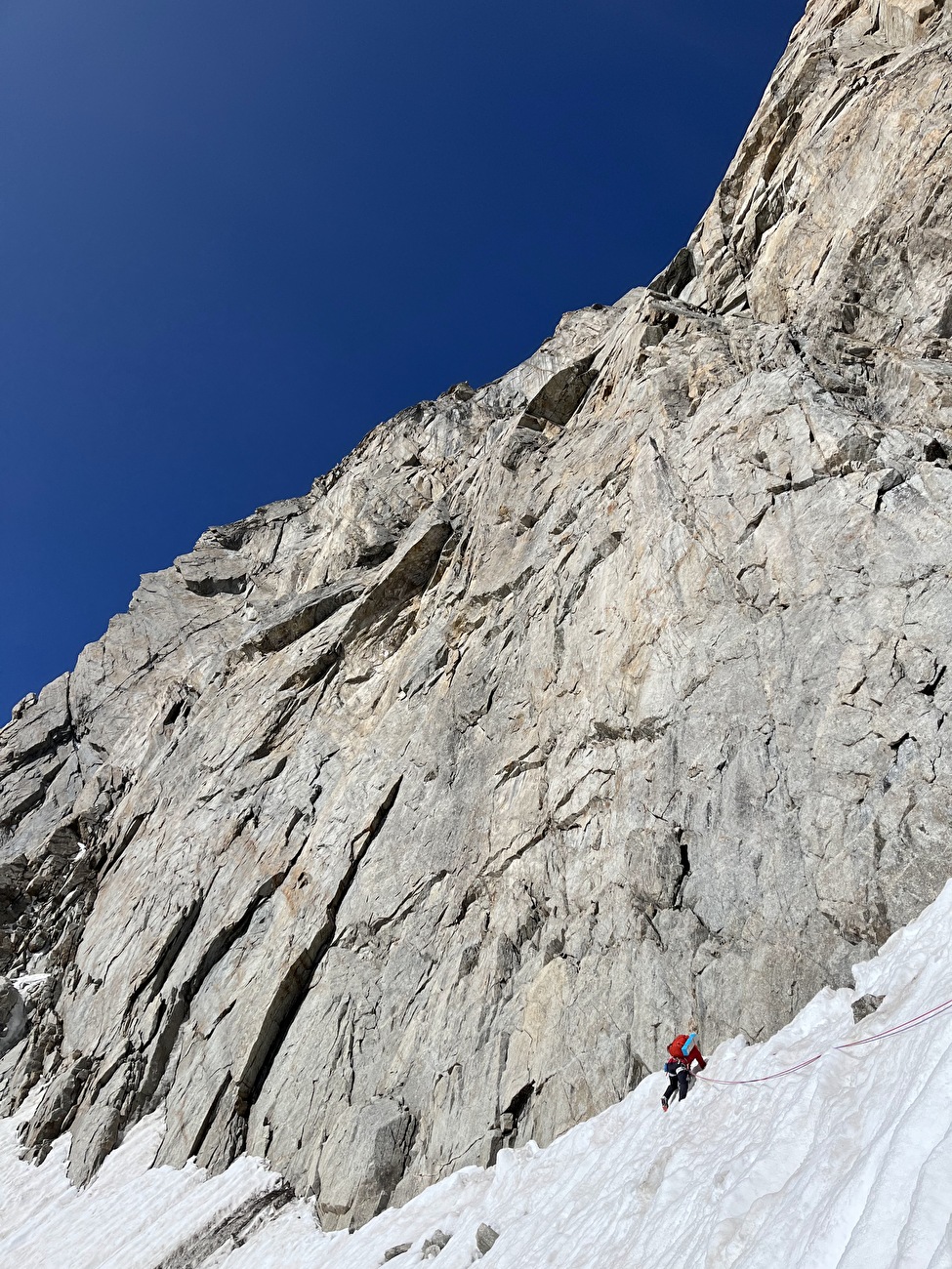 Grandes Jorasses, Via Gervasutti-Gagliardone, Anna Truntschnig, Barbara Vigl, Anna Zechling