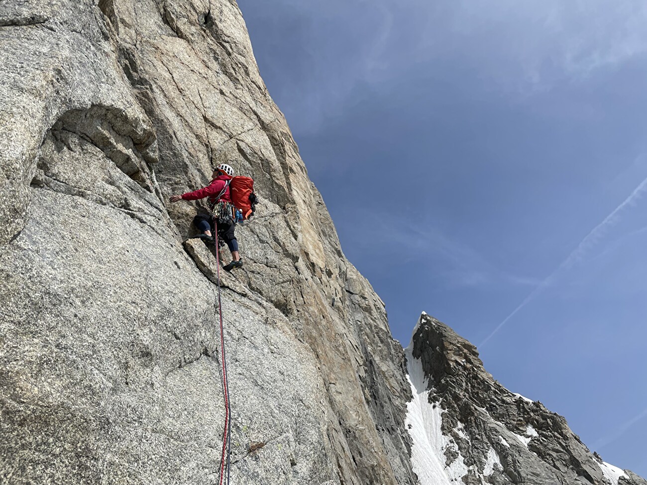 Grandes Jorasses, Via Gervasutti-Gagliardone, Anna Truntschnig, Barbara Vigl, Anna Zechling