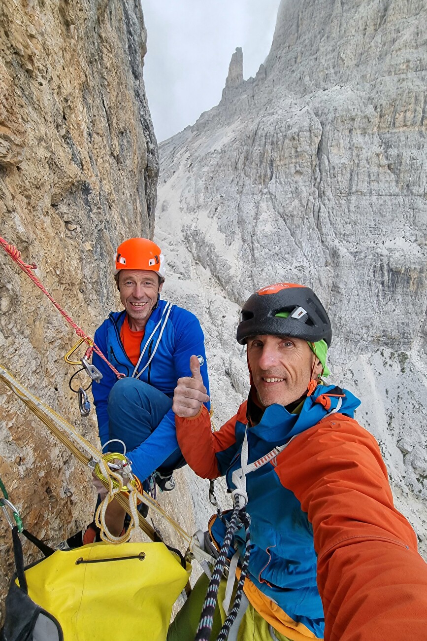 Punta Emma, Rosengarten, Dolomites, Luca Giupponi, Rolando Larcher