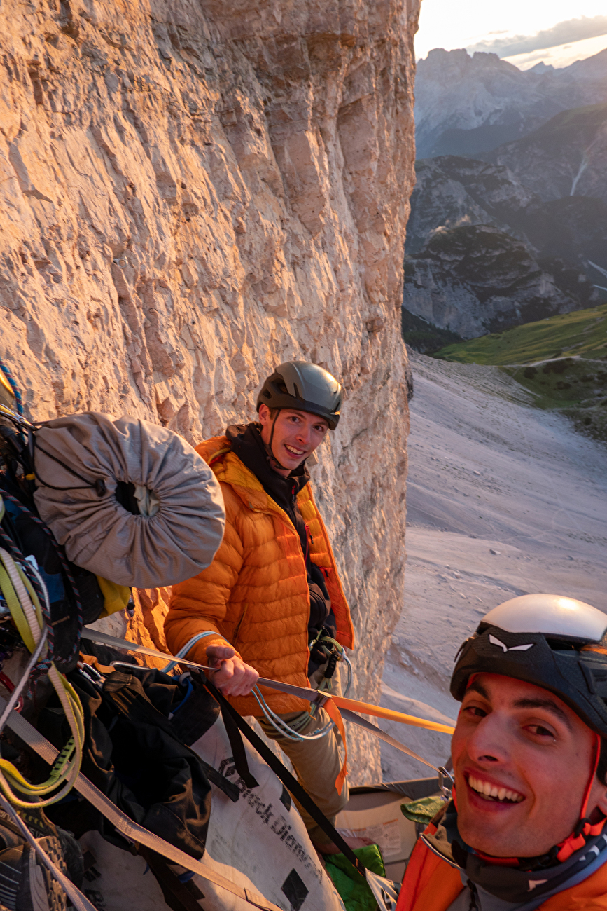 Space Vertigo Cima Ovest Tre Cime di Lavaredo, Felix Kiem, Patrick Tirler