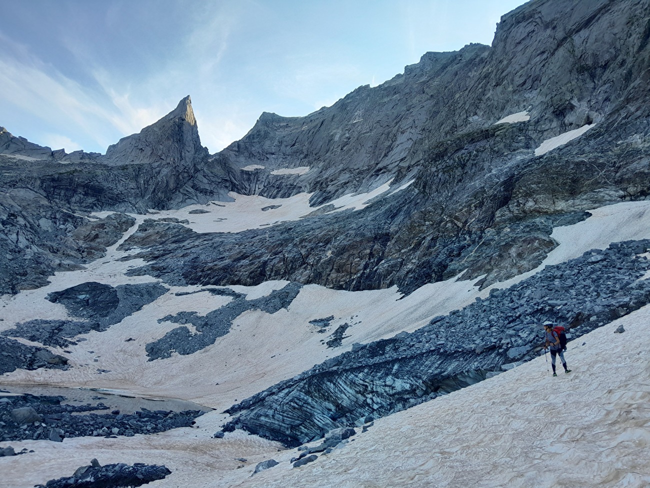 Pizzo Badile Spigolo Nord, Dario Bertoletti, Sara Capelli