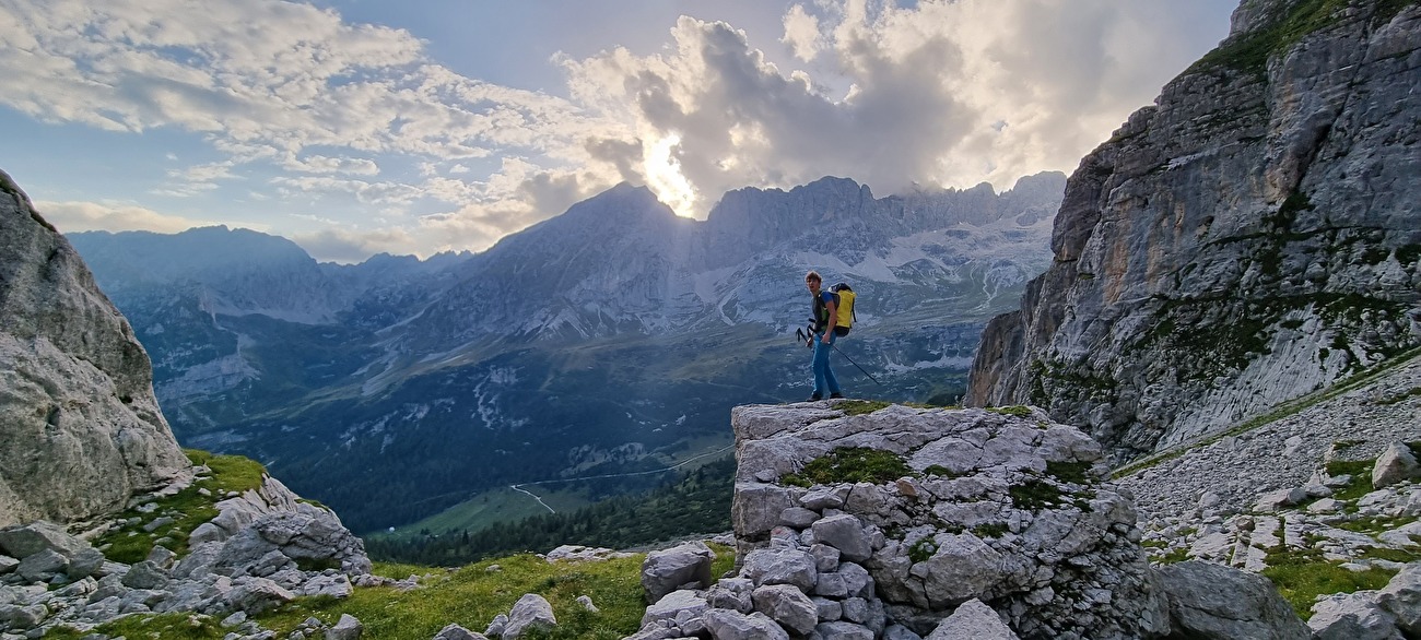 Cima Ghez, Valle d’Ambiez, Brenta Dolomites, Rolando Larcher, Alessandro Larcher
