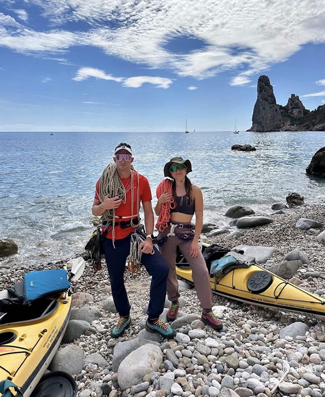 Selvaggio Blu Sardinia kayak & climb, Giulia Gabani, Francesco Sauro