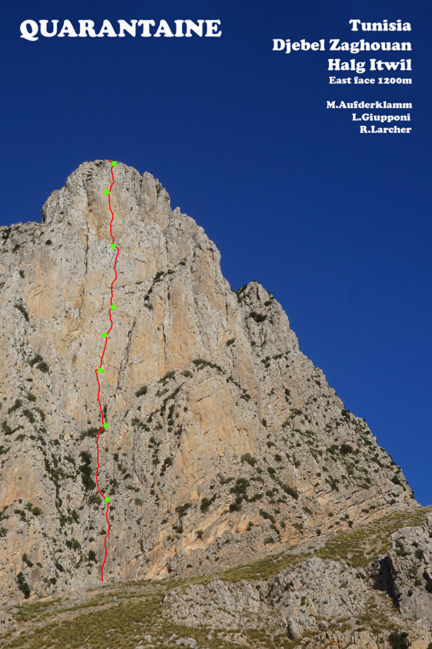 Tunisia, Halg Itwiln Djebel Zaghouan, Markus Aufderklam, Luca Giupponi, Rolando Larcher, Francesco Mich