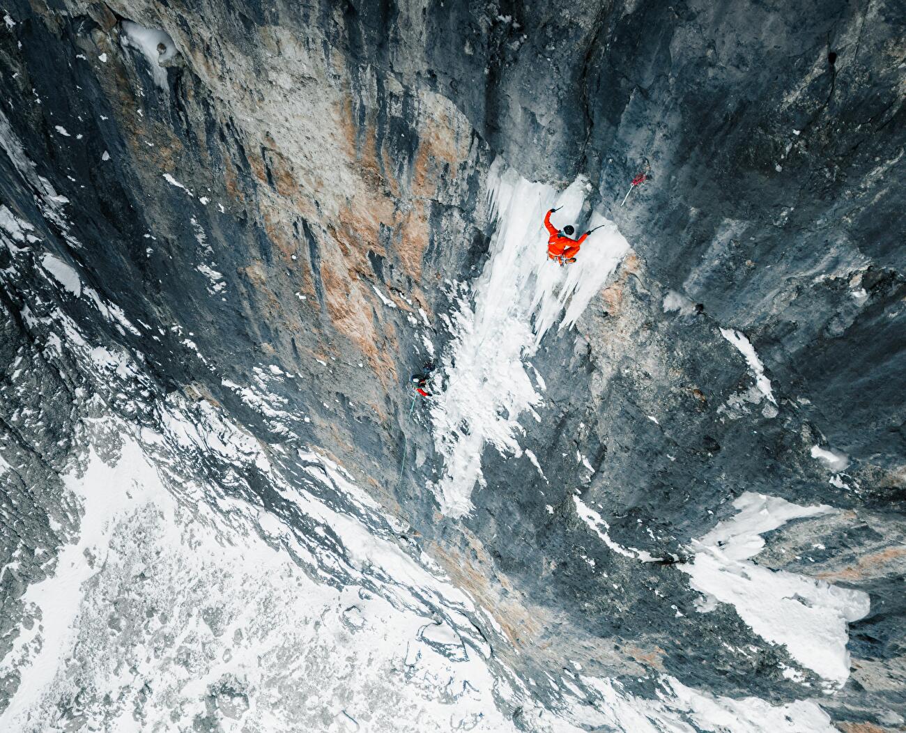 Mur de Pisciadù, Sella, Dolomites, Simon Gietl, Manuel Oberarzbacher