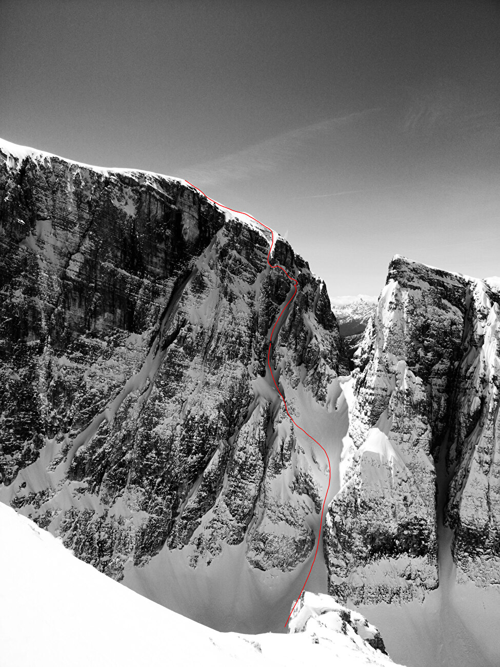 Dolomites steep skiing