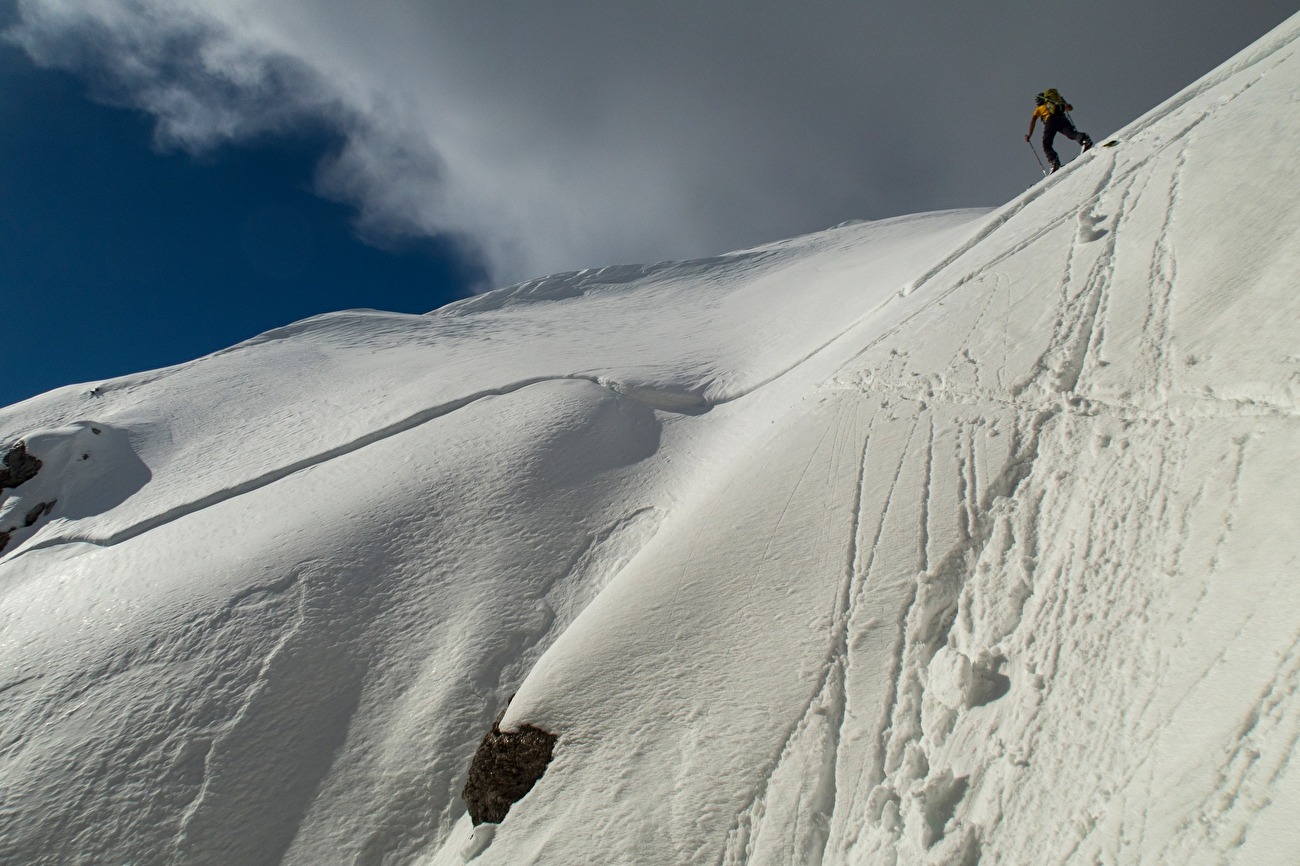 Dolomites steep skiing 2024