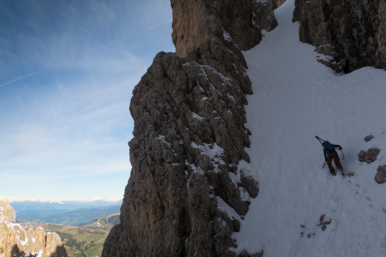 Dolomites steep skiing 2024