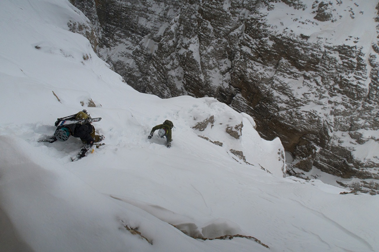 Dolomites steep skiing 2024