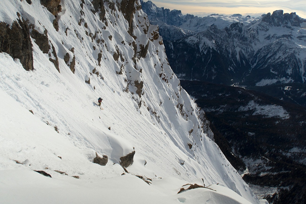Dolomites steep skiing 2024