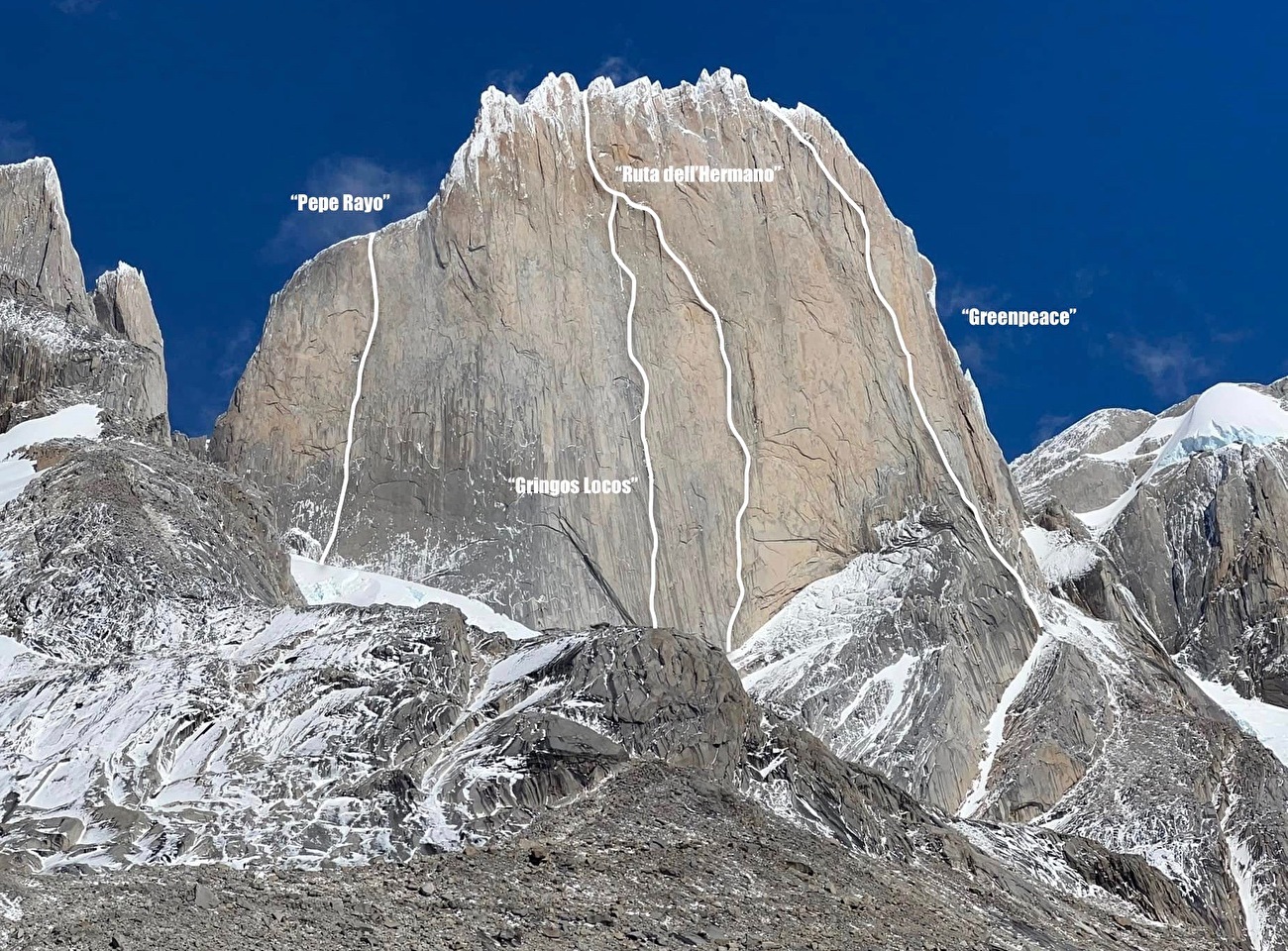 Cerro Piergiorgio, Patagonia, Gringos Locos
