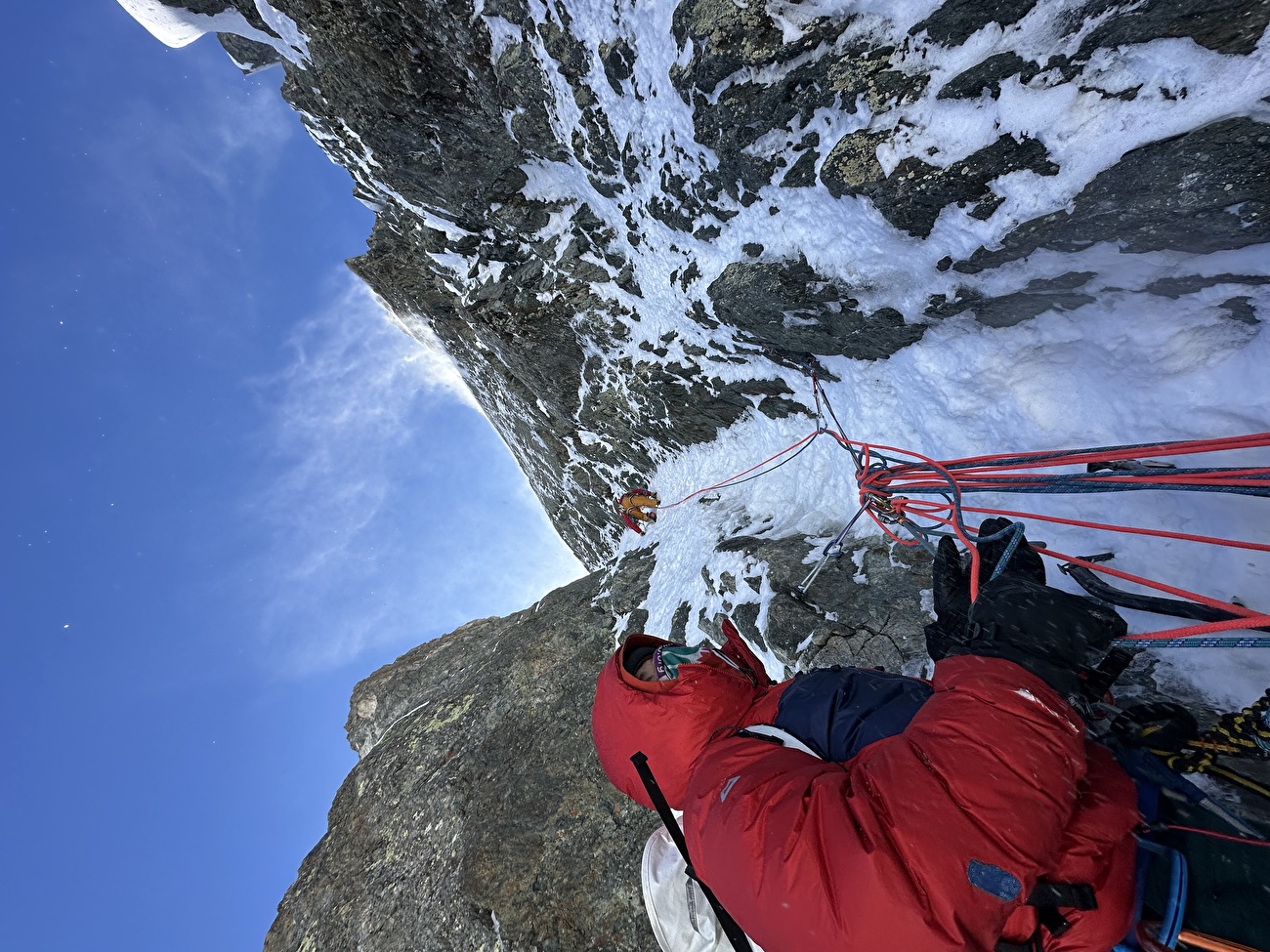 Pointe Louise Ecrins, Laetitia Chomette, Pierre Girot, Kilian Moni