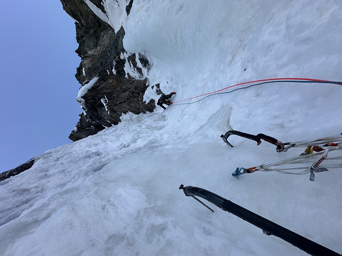 Pointe Louise Ecrins, Laetitia Chomette, Pierre Girot, Kilian Moni