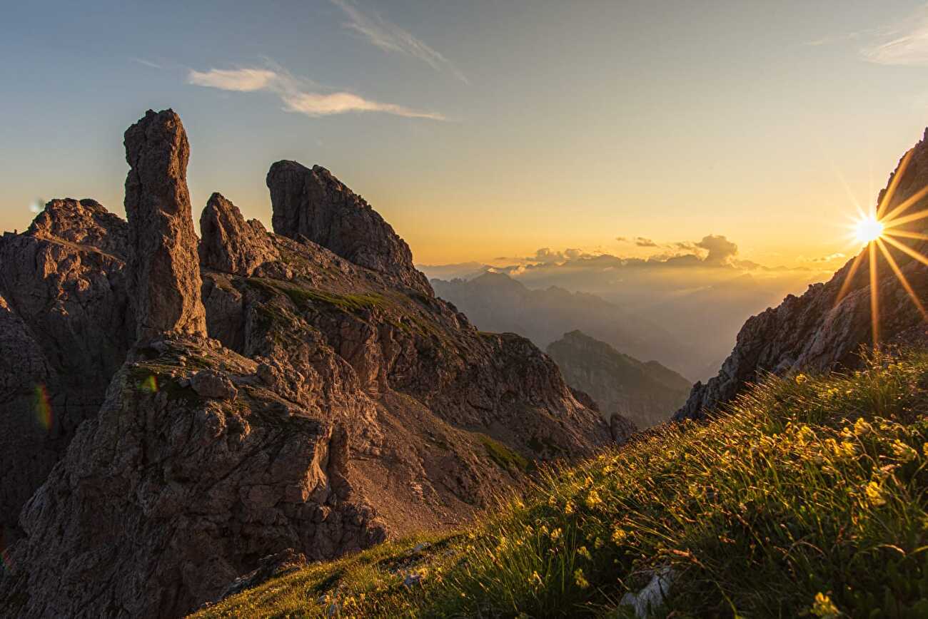 Gusela del Vescovà Schiara via ferrata Zacchi