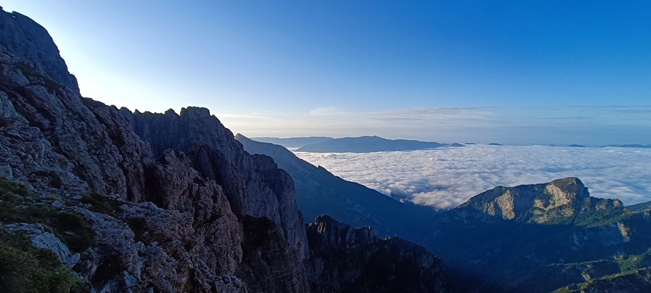 Schiara, Dolomiti Bellunesi, via ferrata Piero Rossi
