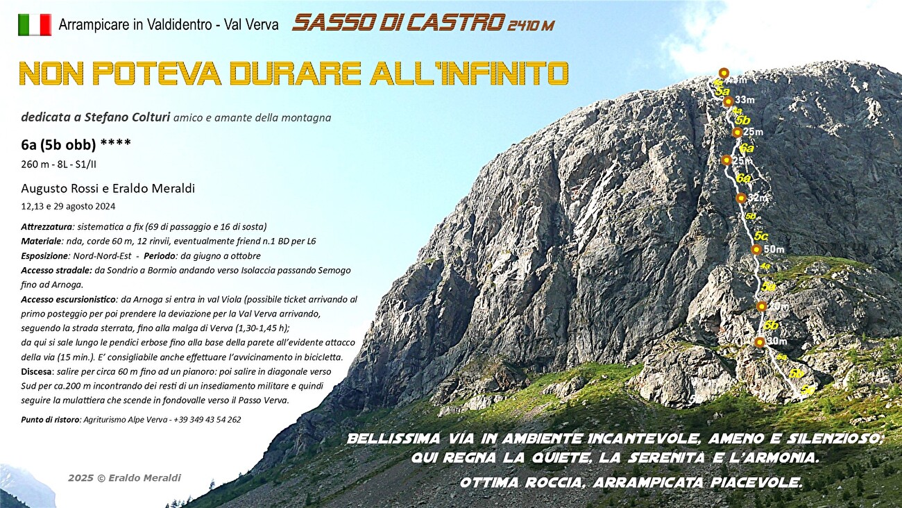 Sasso di Castro, Val Verva, Alta Valtellina, Eraldo Meraldi, Augusto Rossi