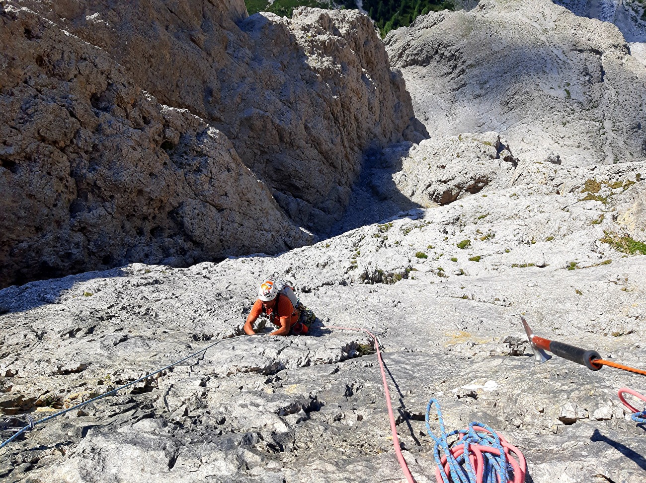 Sass De Moles, Sass Pordoi, Dolomiti, Jacopo Biserni, Andrea Gamberini