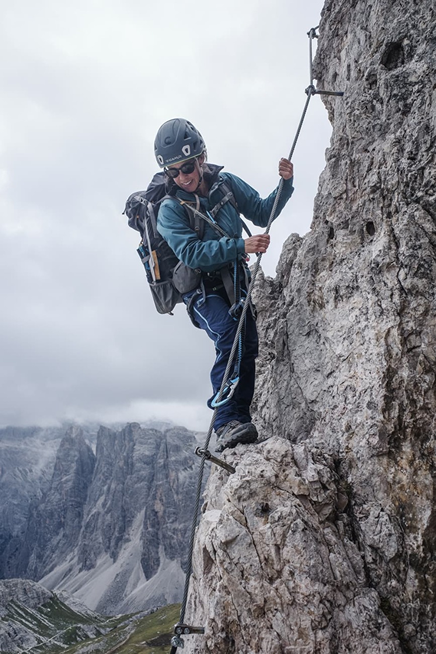 Via Ferrata delle Scalette Torre di Toblin, Tre Cime di Lavaredo, Dolomiti