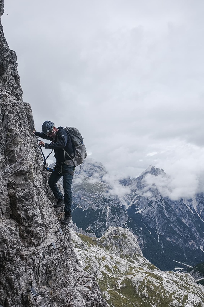 Via Ferrata delle Scalette Torre di Toblin, Tre Cime di Lavaredo, Dolomiti