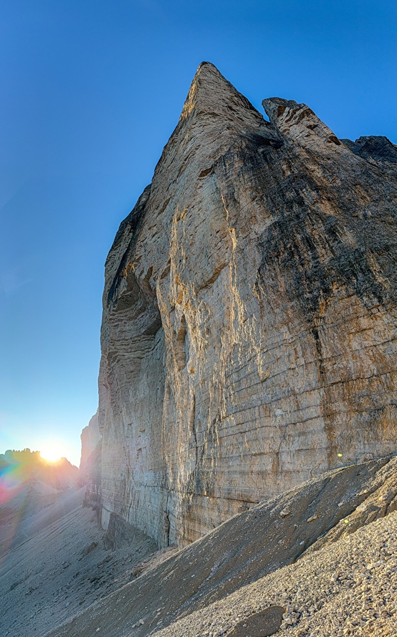 Via Cassin - Ratti, Cima Ovest di Lavaredo, Tre Cime di Lavaredo, Dolomites
