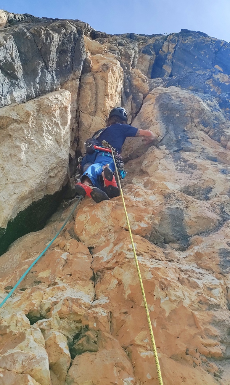 Una Luce per Sammy Basso, Pala di Socorda, Rosengarten, Dolomites, Marco Bozzetta, Alex Piazzalun, Michele Volcanga
