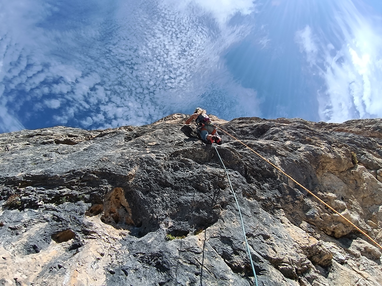 Via Spirit, Cima d'Auta, Marmolada, Dolomiti, Alex Piazzalunga, Rebecca Finch