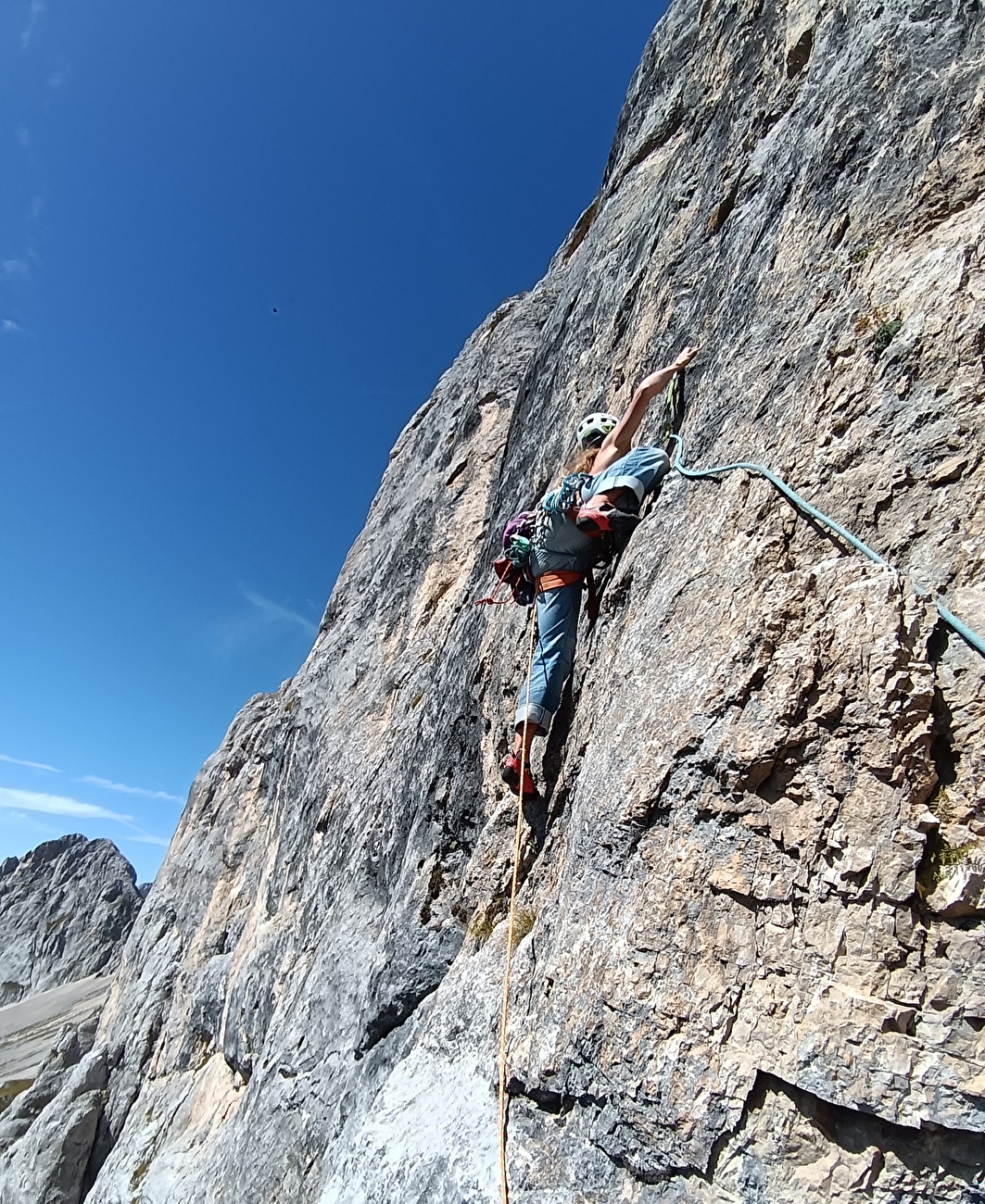 Via Spirit, Cima d'Auta, Marmolada, Dolomiti, Alex Piazzalunga, Rebecca Finch