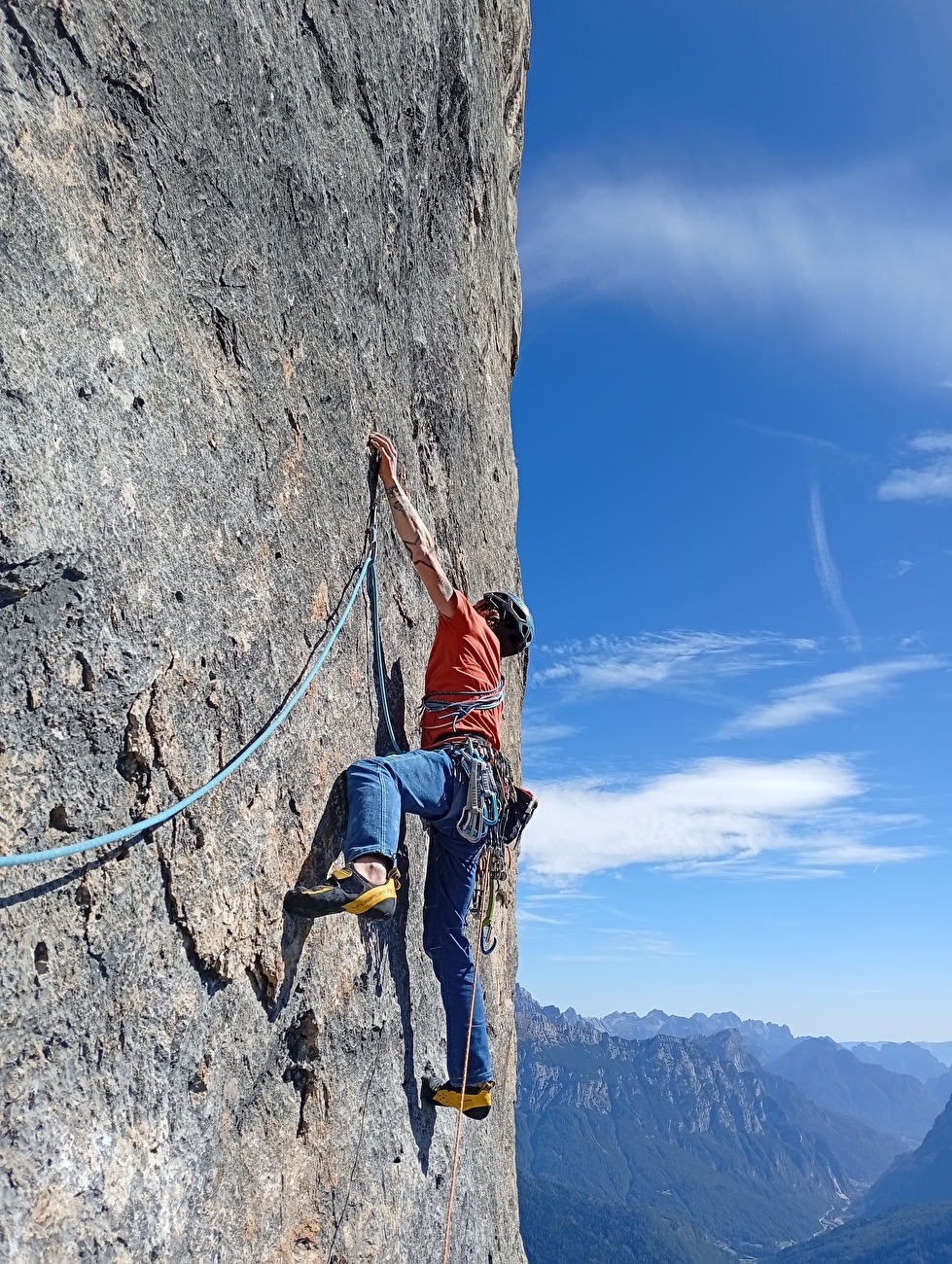 Via Spirit, Cima d'Auta, Marmolada, Dolomiti, Alex Piazzalunga, Rebecca Finch