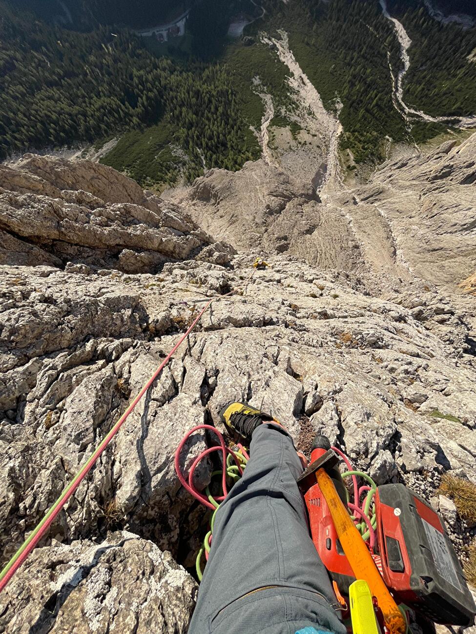 Sass De Moles, Sass Pordoi, Dolomites, Jacopo Biserni, Riccardo Brussa