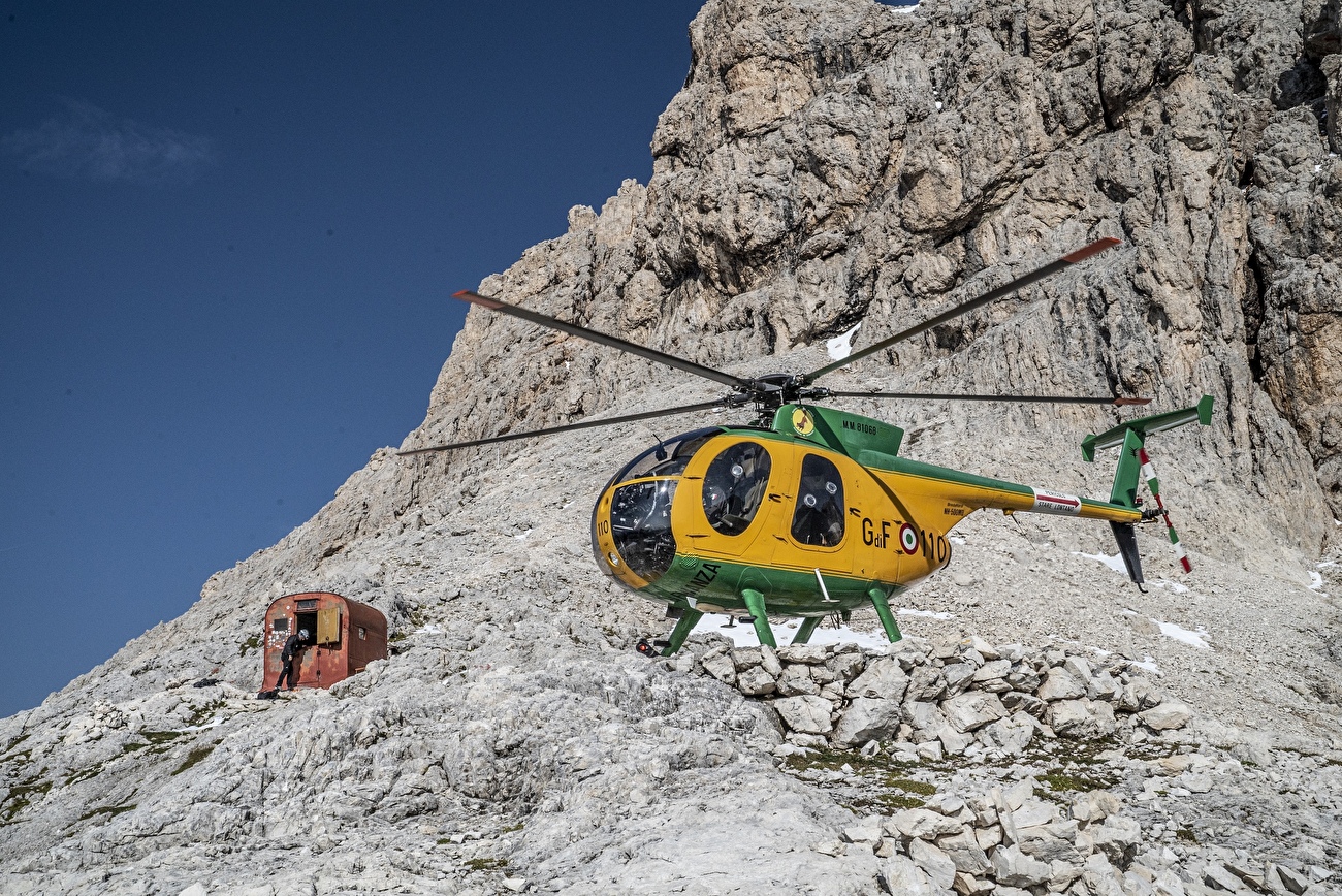 Bivacco Fiamme Gialle di Cimon della Pala, Pale di San Martino, Dolomites