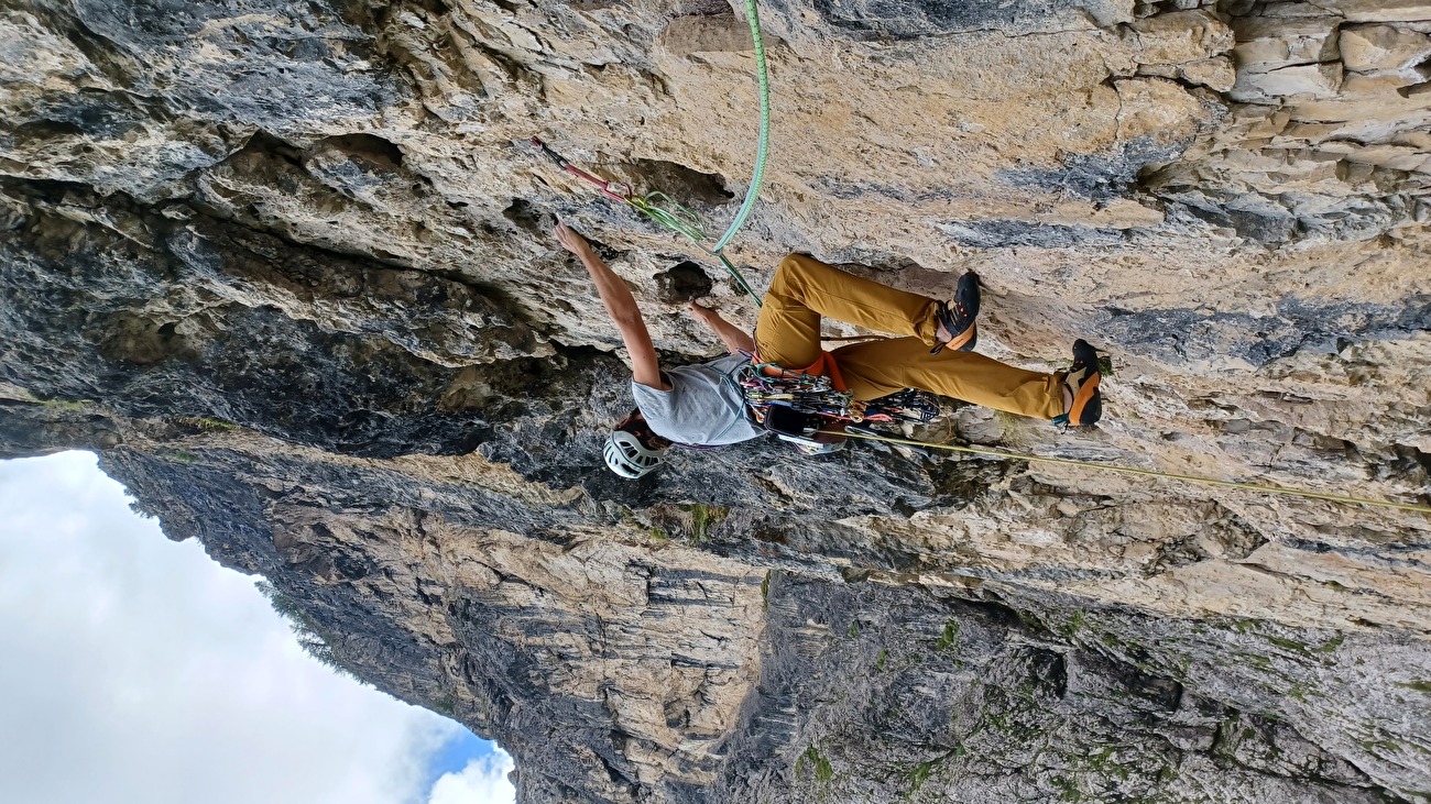Crepe di Falconera, Monte Coldai Nord, Civetta, Dolomiti, Thomas Gianola, Lorenzo Toscani