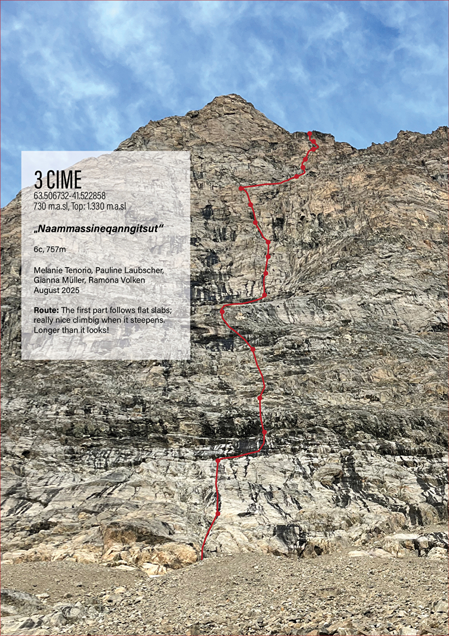 Eight German climbers have first ascented eight new routes in Graah Fjord and Skjoldungen Fjord, Greenland