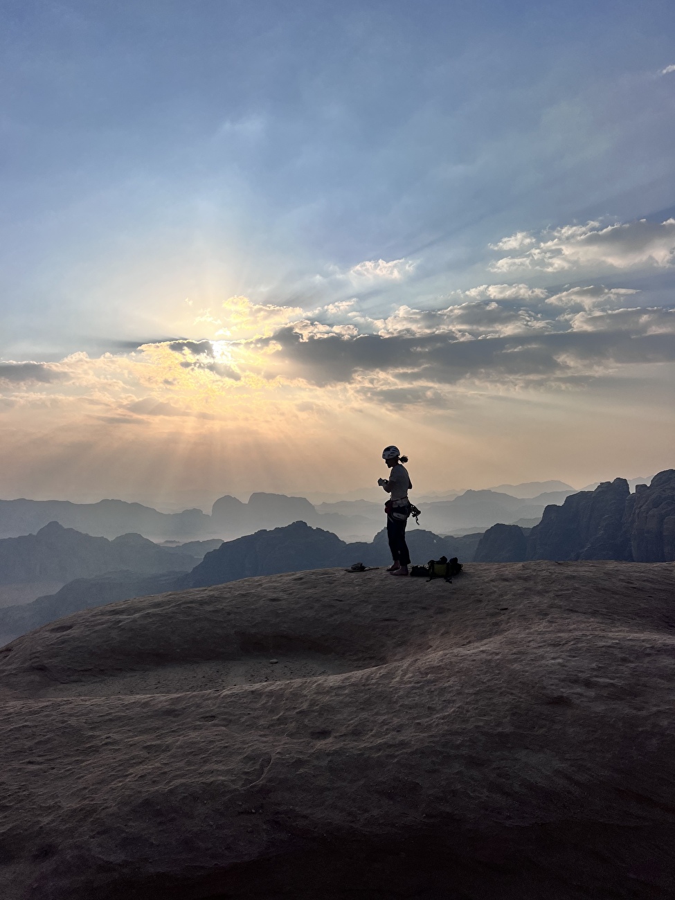 Wadi Rum, Giordania, Jebel Nassrani South, Nicole Berthod, Fay Manners