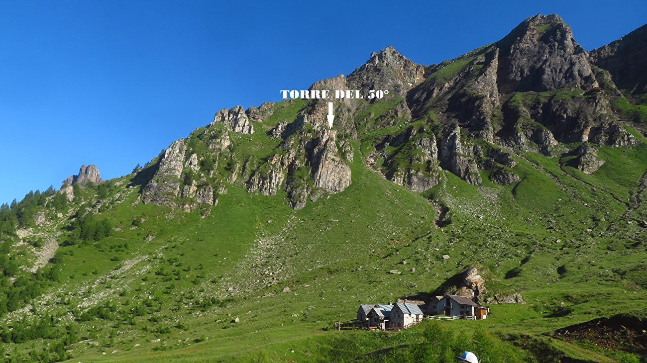 Torre del 50°, Lepontine Alps, Claudio Boldorini, Alessandro Ceriani, Max Garavaglia, Walter Polidori, Francesco Turri