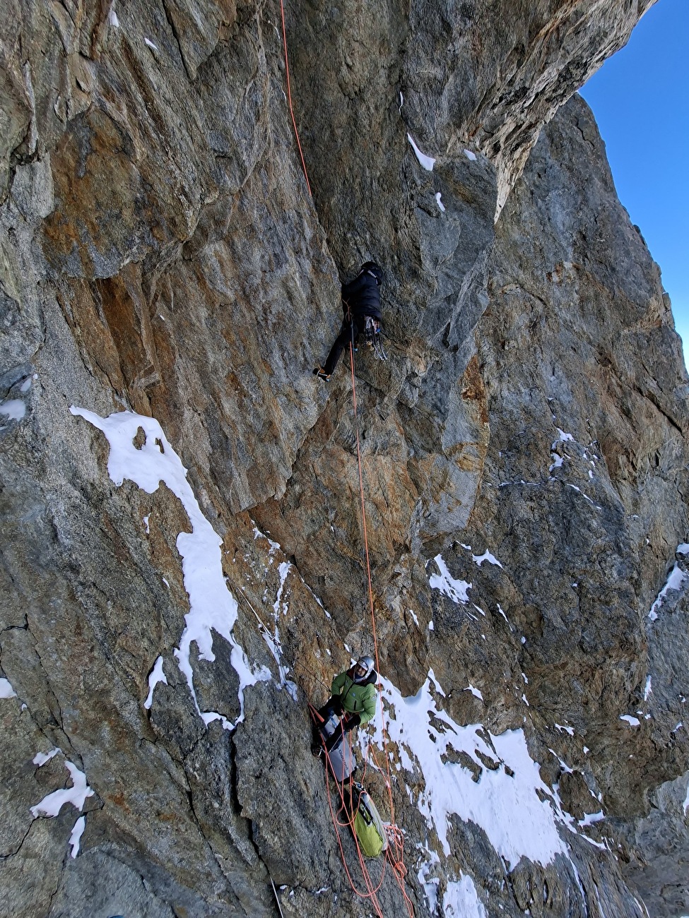 Grandes Jorasses Punta Whymper, Léo Billon, Amaury Fouillade, Nicolas Jean, Enzo Oddo