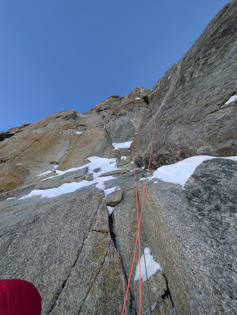 Grandes Jorasses Point Whymper, Léo Billon, Amaury Fouillade, Nicolas Jean, Enzo Oddo