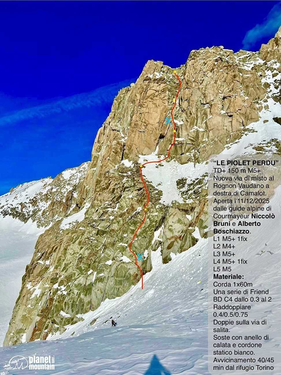 Rognon Vaudano, Monte Bianco, Alberto Boschiazzo, Niccolò Bruni