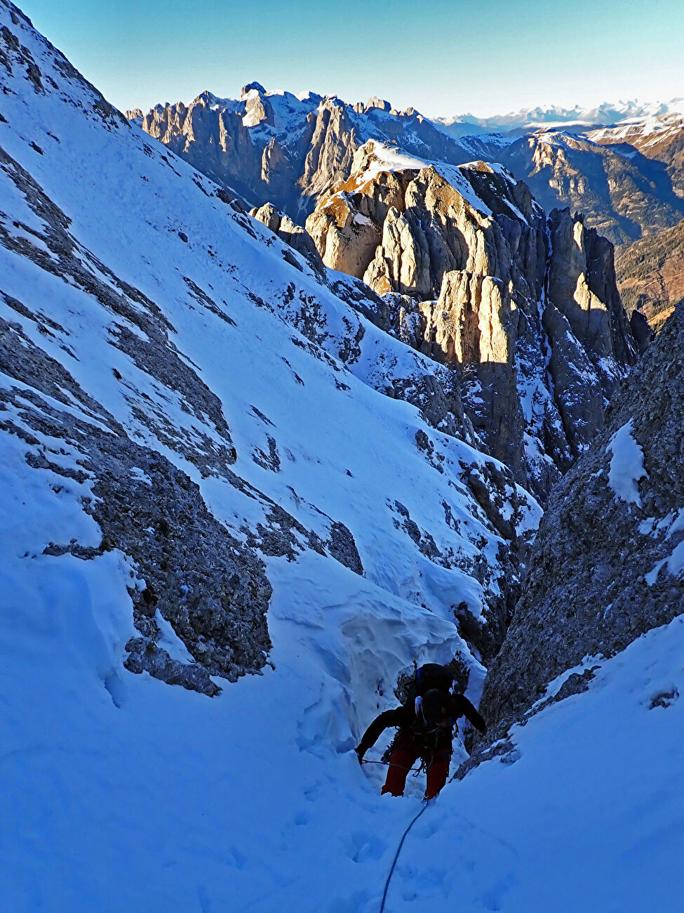 Mezza Luna Vallaccia, Dolomites, Emanuele Andreozzi, Fabio Tamanini