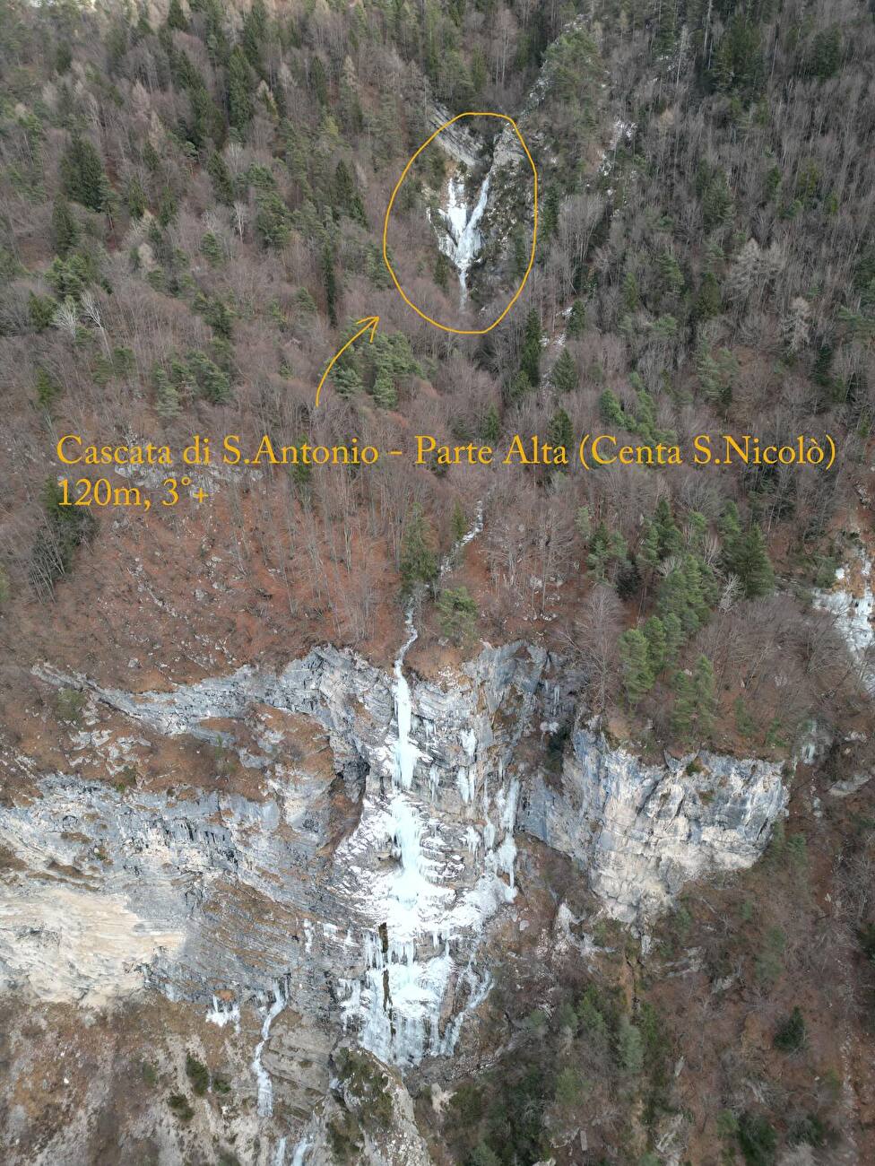 Cascata San Antonio, Altopiano della Vigolana, Alesandro Beber, Federico Monegatti