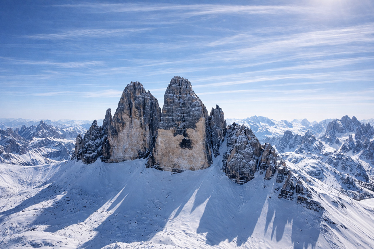 Tre Cime Skyline Integral Winter Traverse, Alessandro Baù, Mirco Grasso