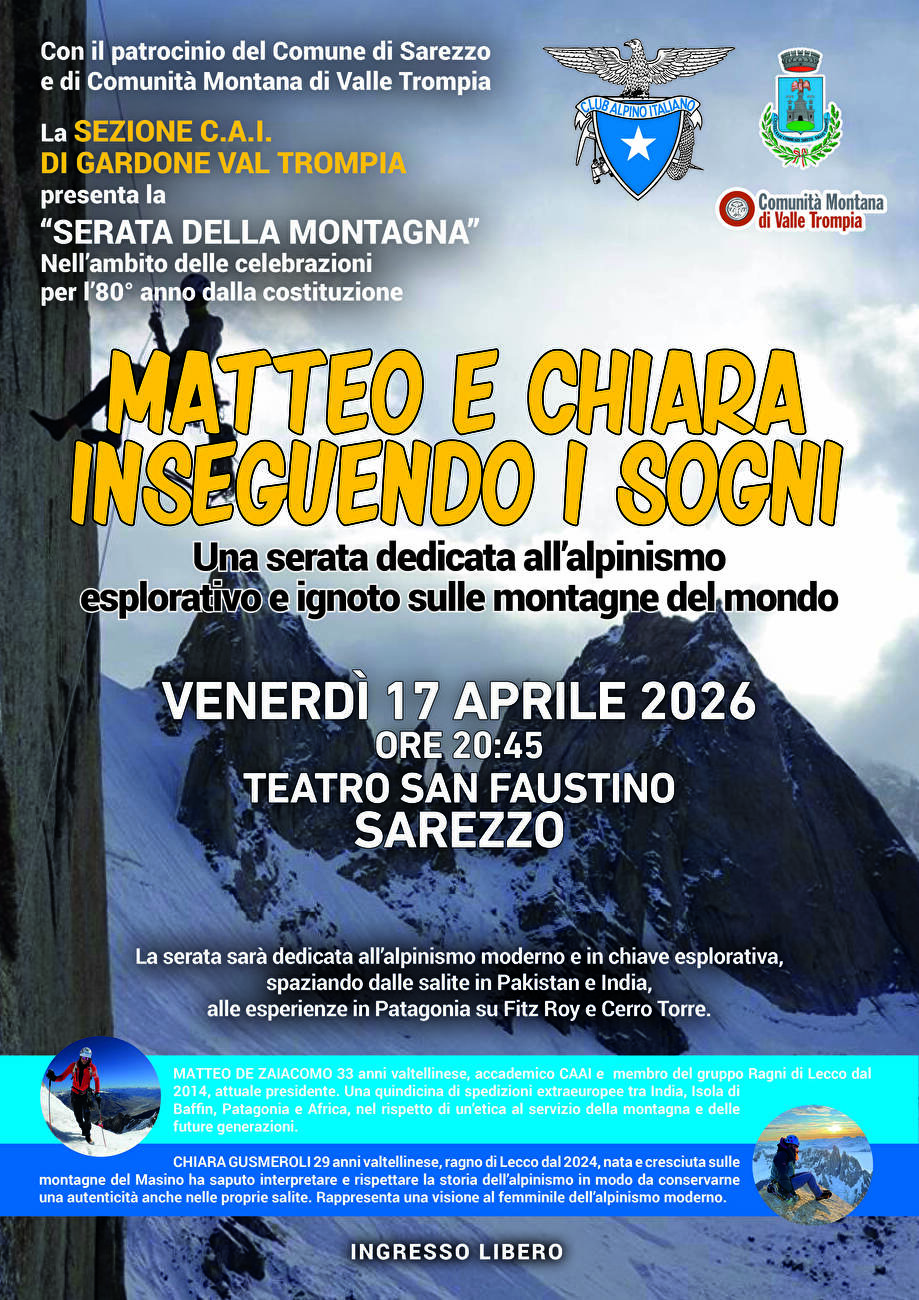 Chiara Gusmeroli e Matteo De Zaiacomo a Sarezzo