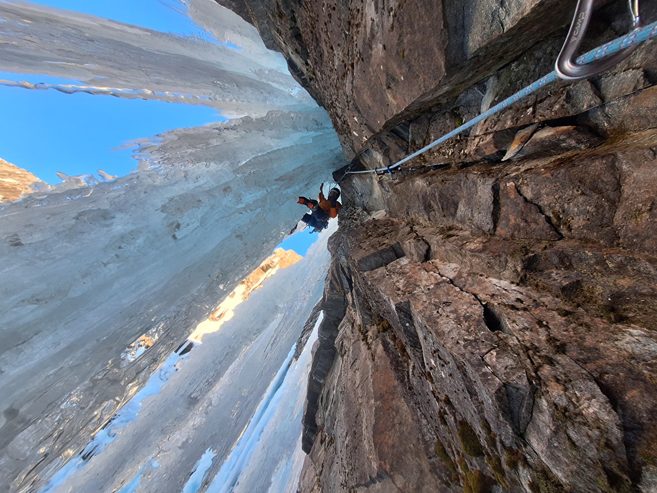 Norway ice climbing, Ines Papert