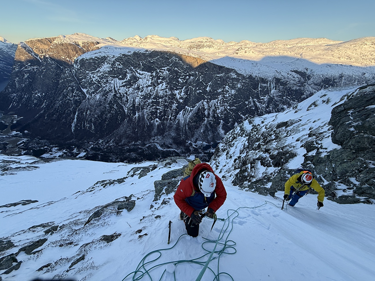 Norway ice climbing, Ines Papert