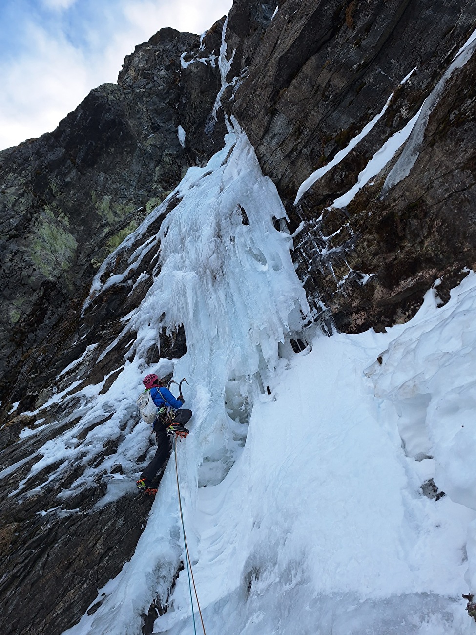 Norway ice climbing, Ines Papert