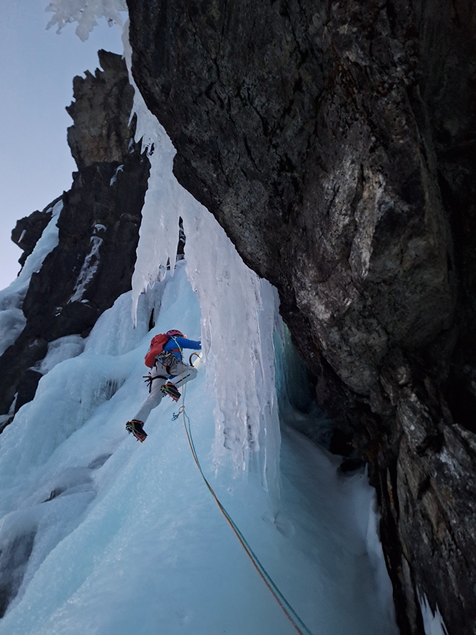 Norway ice climbing, Ines Papert