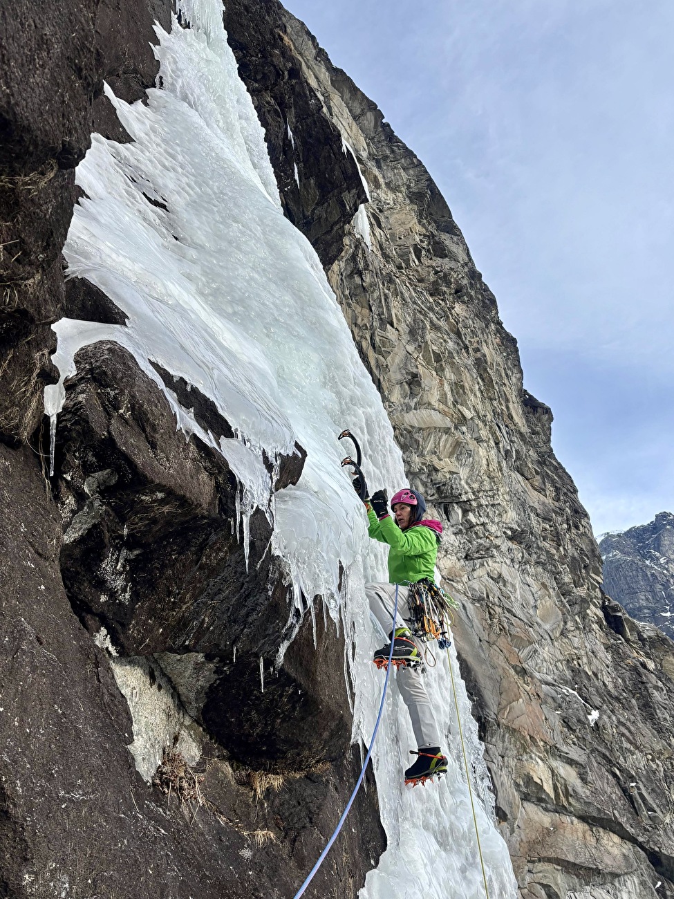 Norway ice climbing, Ines Papert