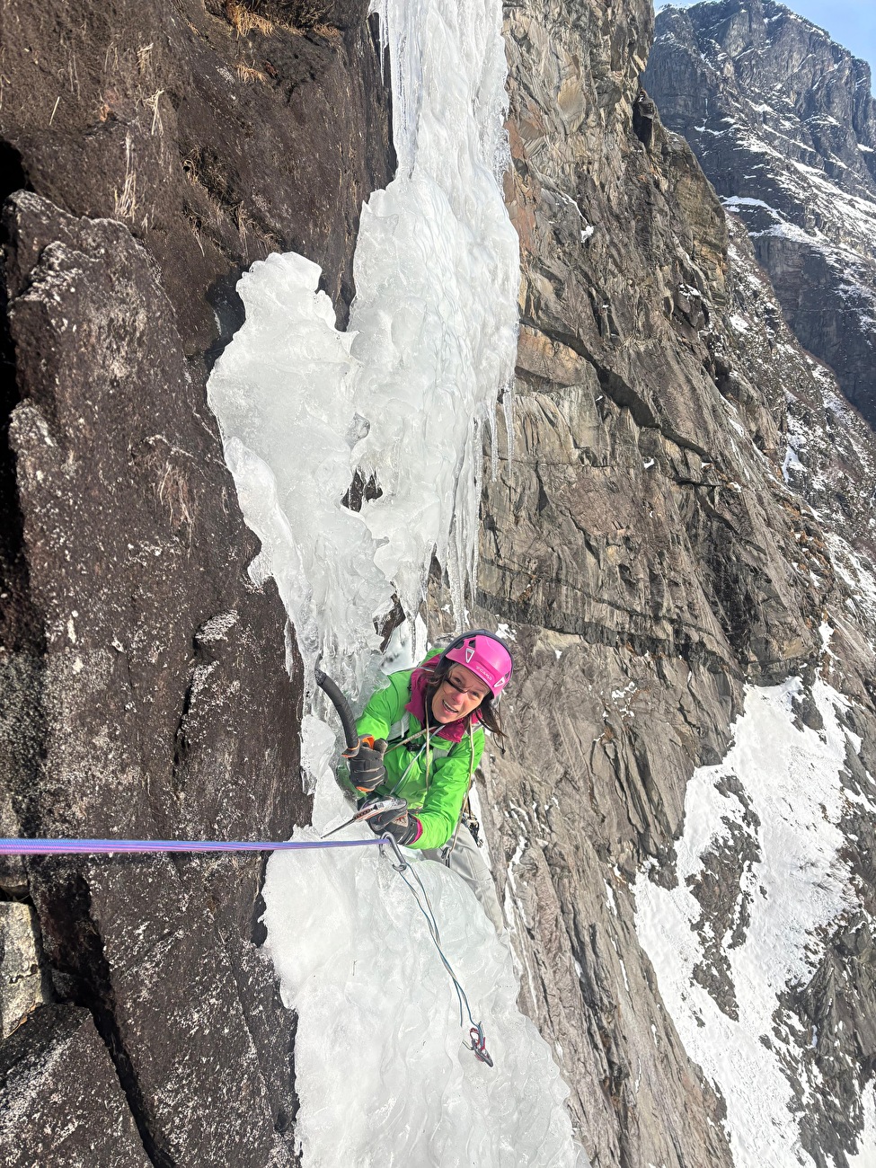 Norway ice climbing, Ines Papert