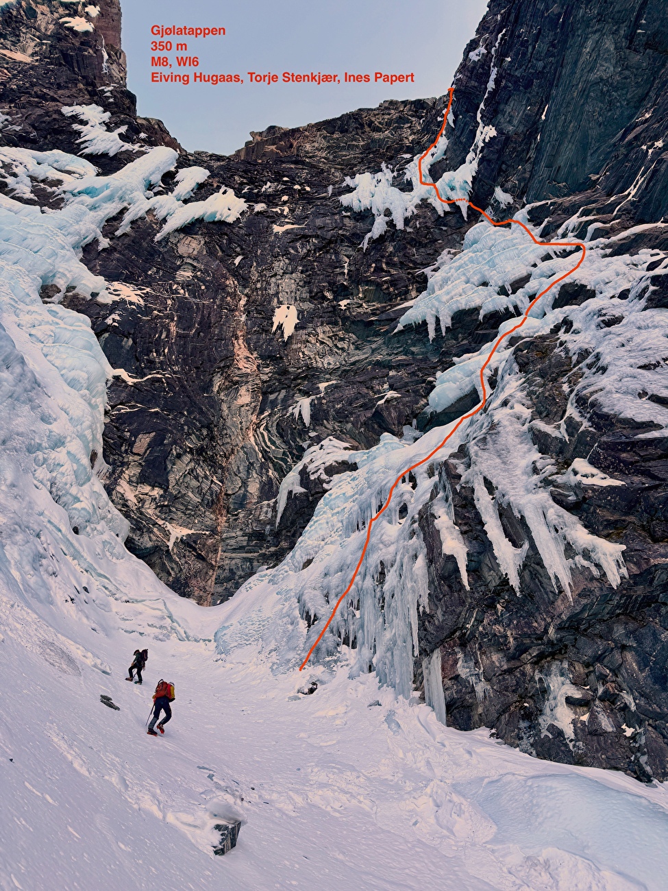 Norway ice climbing, Ines Papert