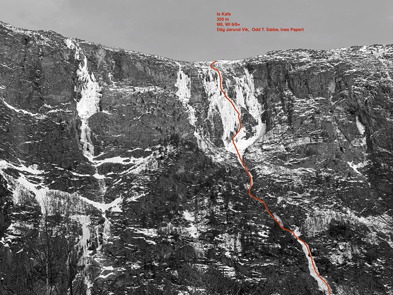 Norway ice climbing, Ines Papert