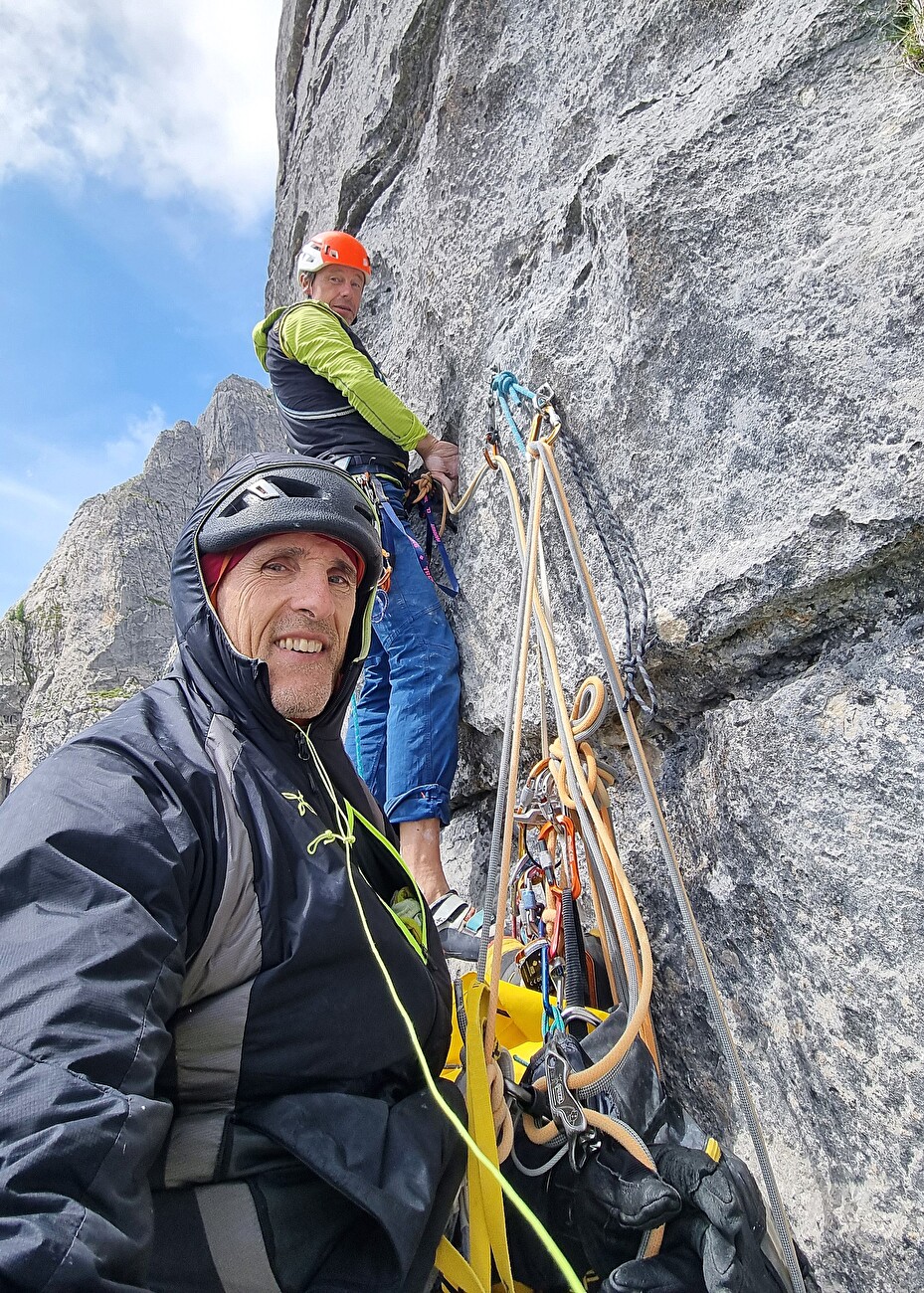 E la vita scorre! Cima Uomo, Dolomiti di Brenta, Luca Giupponi, Rolando Larcher